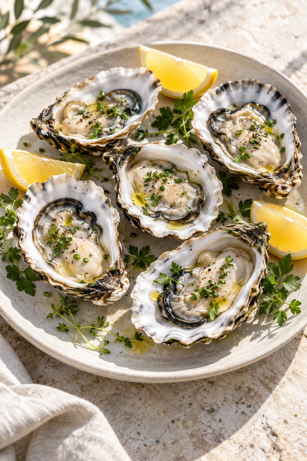 Venus clams with citrus
